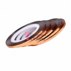 Banda decorativa de unghii 1mm Bronz